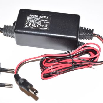 Camera Power Supply: 4 Mtg Holes, 100/240Vac-12Vdc, 1A/12W 1.75m long 2-core Mains Cable c/w a 2-Pin EUR Plug, 1.8m fig.8. DC Cable – 2.1mm DC Plug CISopto